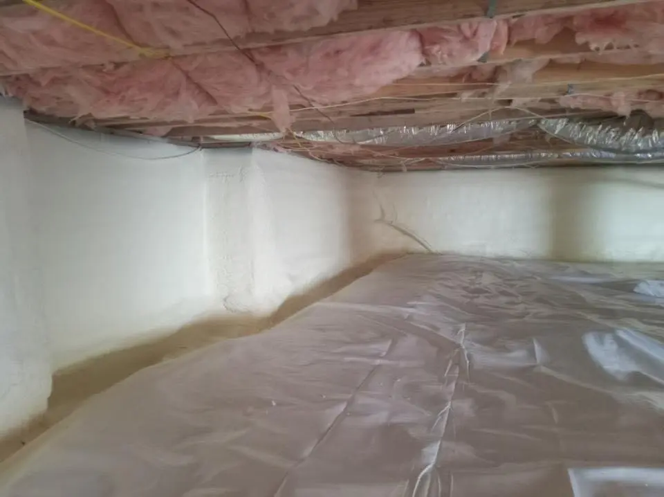 Crawl space encapsulation with closed-cell spray foam for Spray Foam Roofing in Siesta Key